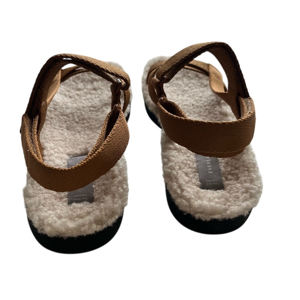 NIB Everlane The Renew Teddy Sport Nylon Brown Sandal Size 8 - Picture 10 of 11